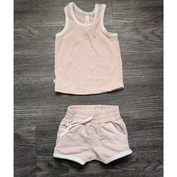 Childhoods Ringer tank and matching Retro shorts, 18-24 months - Picture 1 of 5